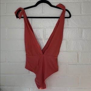 Aerie one piece deep v swimsuit